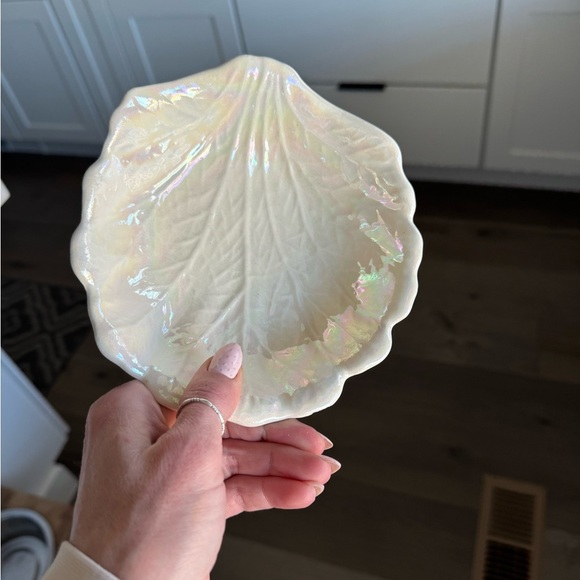 Vintage California Pottery Lusterware White Pearlescent salad bowls - Picture 3 of 11